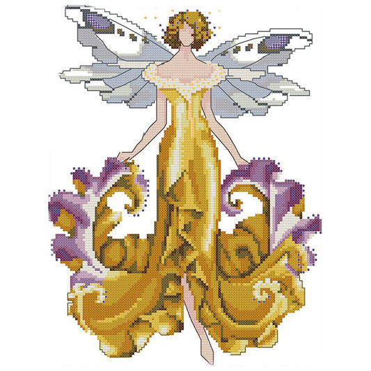 14ct Stamped Cross Stitch Fairy Iris Elf(28*34cm)