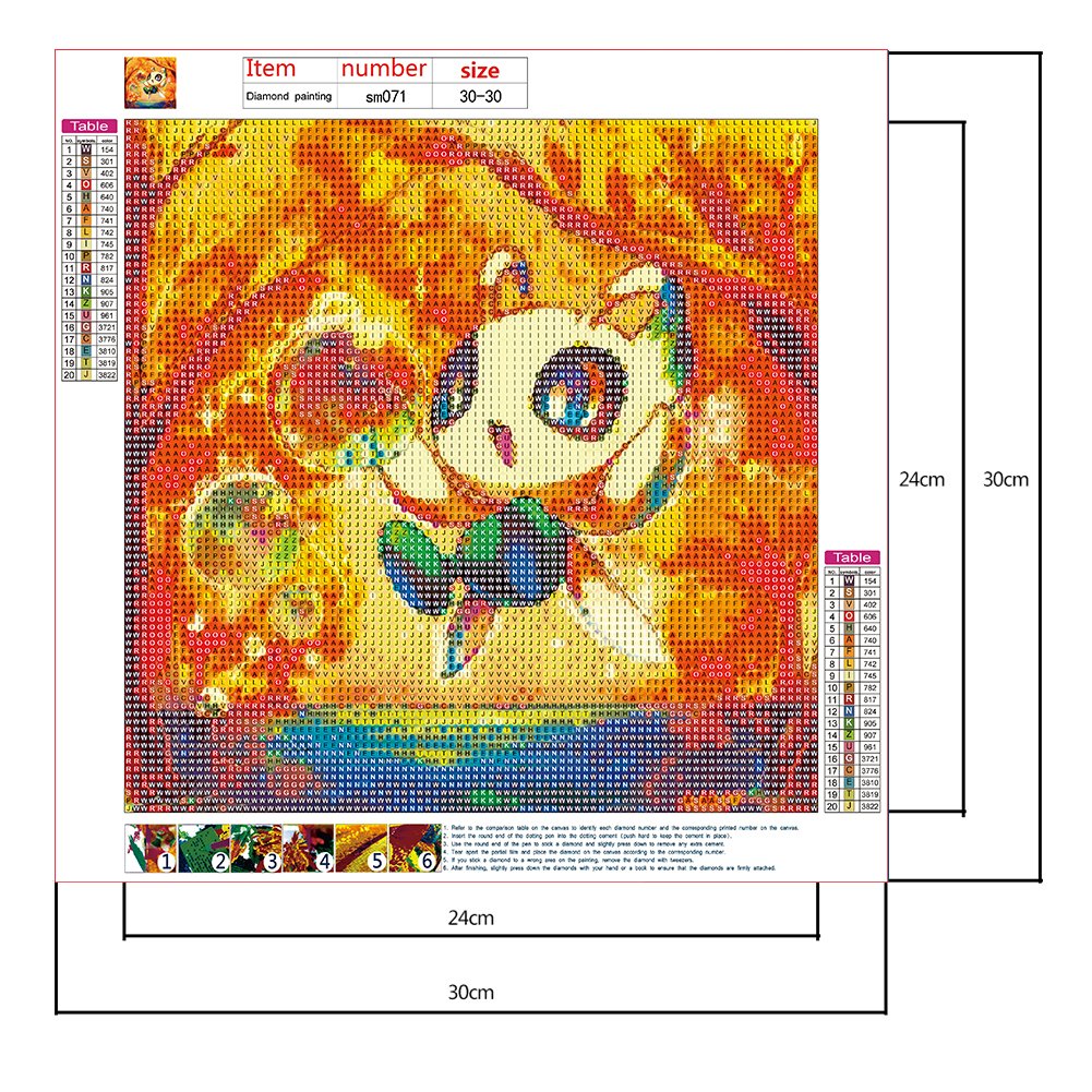 Diamond Painting - Full Round - Cartoon Cat A