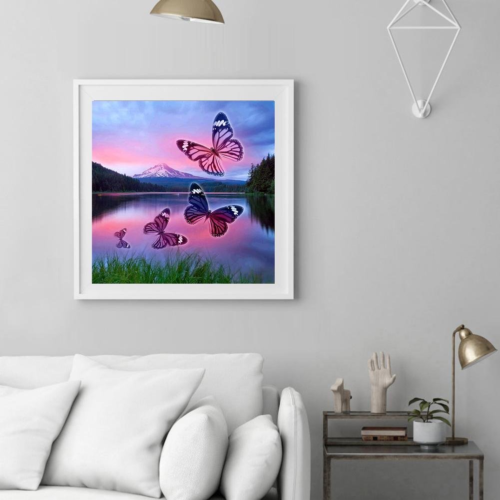 Diamond Painting - Full Round - Butterfly Lake