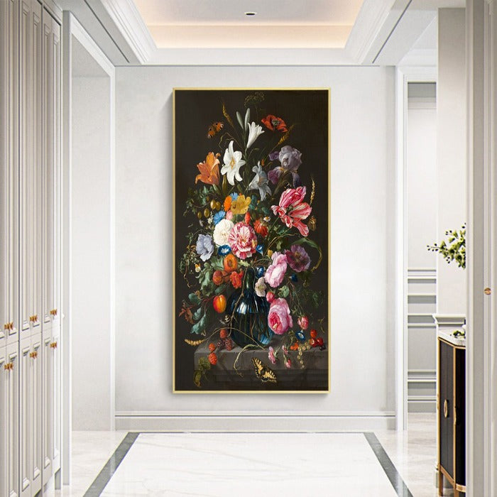 Oil Paint By Numbers Colorful Flower DIY Picture Painting
