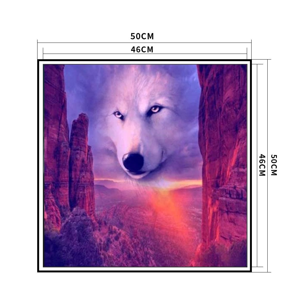 11ct Stamped Cross Stitch - Wolf(50*50cm)