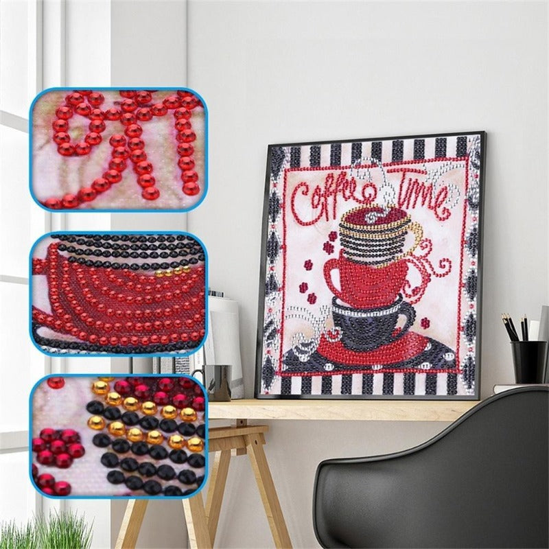 Diamond Painting - Crystal Rhinestone - Coffee Time【diamondpaintingsart】