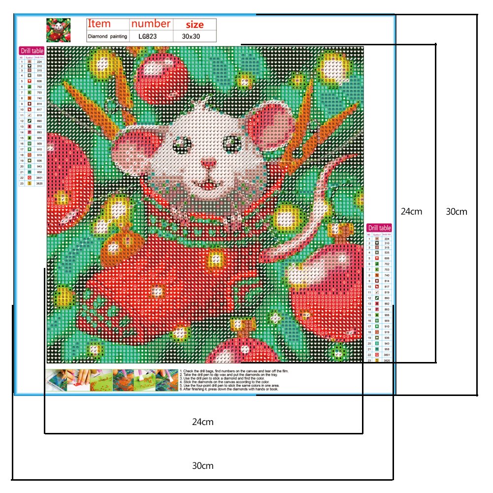 Diamond Painting - Full Round - Cartoon Mouse