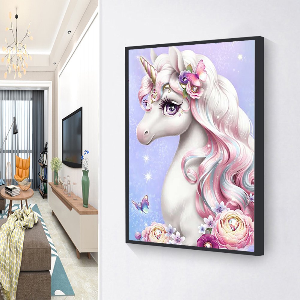 Diamond Painting - Full Round - Unicorn B