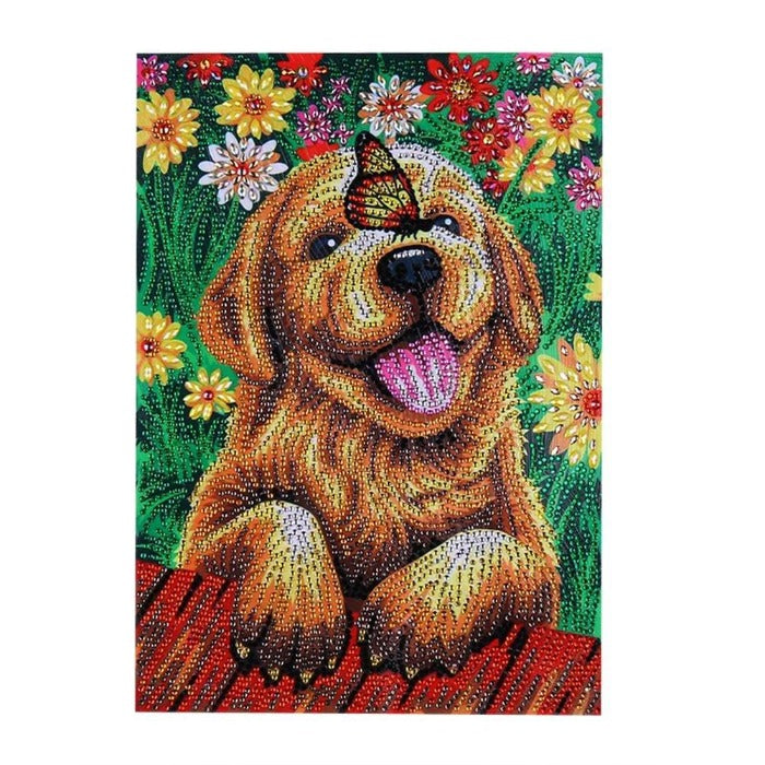 Pointed design shape, perfect size 2.8 mm/0.11". Dog Crystal Rhinestone Diamond Painting