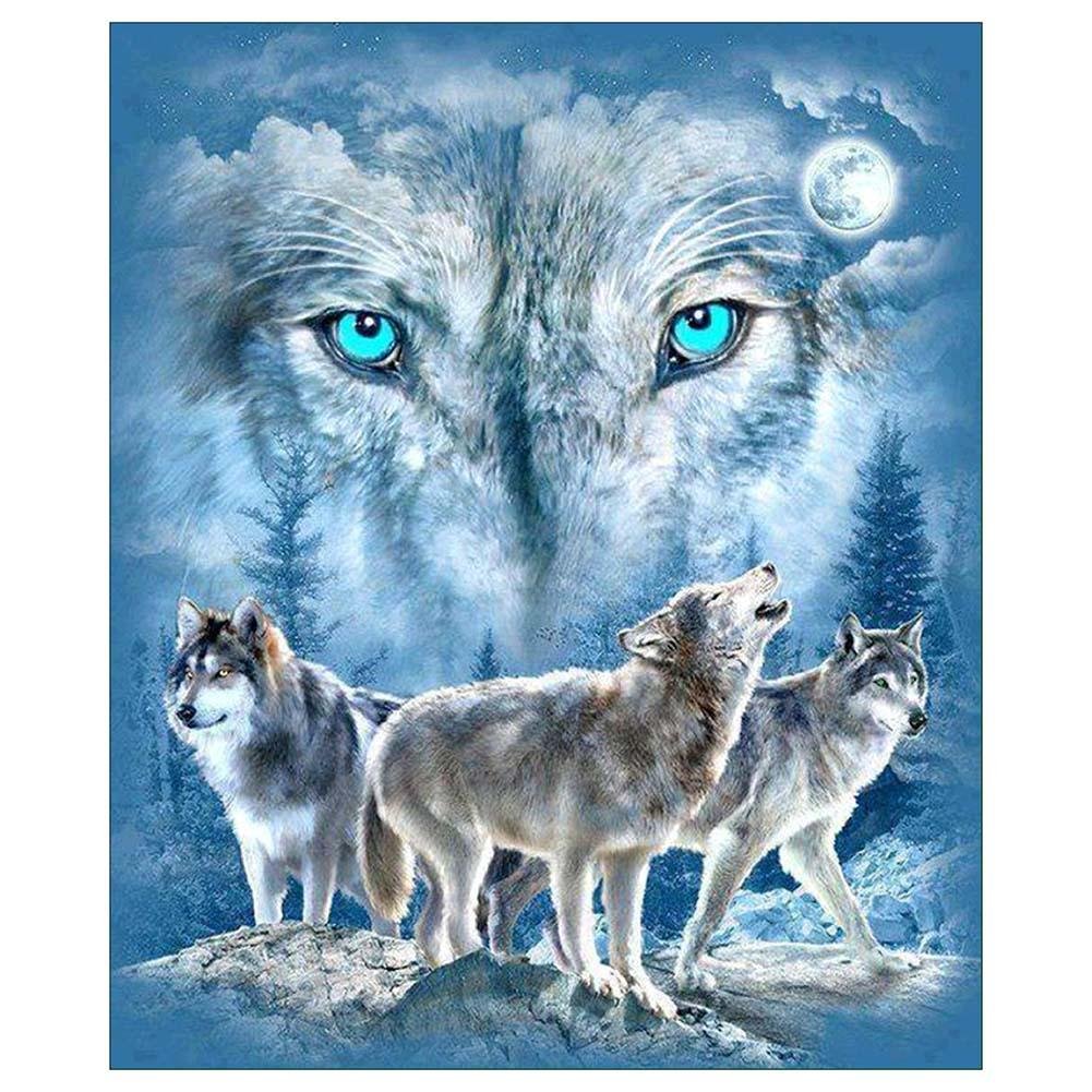 Diamond Painting - Full Round - Wolf 3
