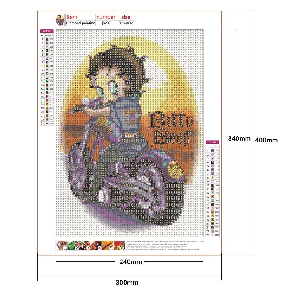5D DIY Diamond Painting Kit - Full Round - Betty Boop C