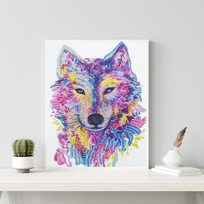 Diamond Painting DIY decorations Crystal Rhinestone Wolf Head