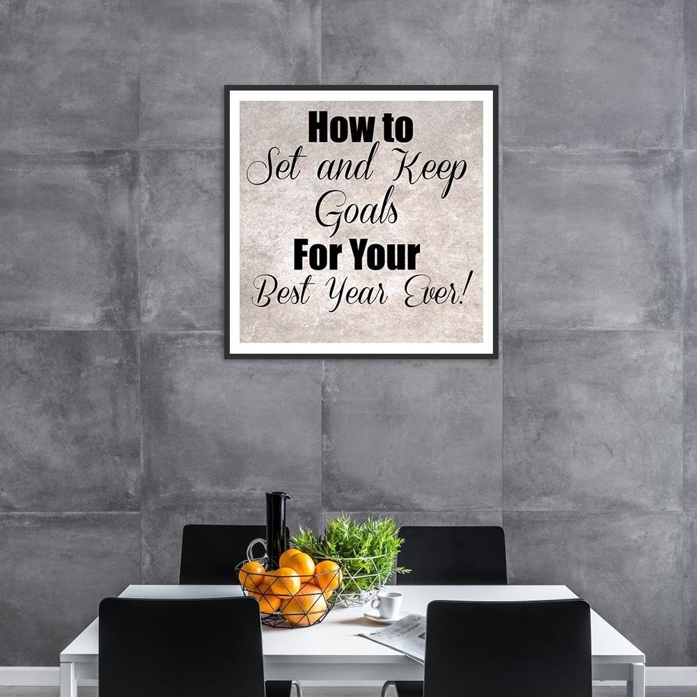 Diamond Painting - Full Round - English Quote