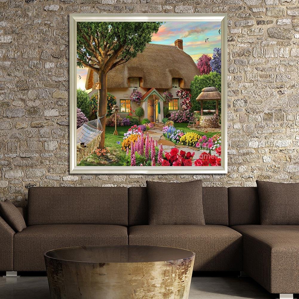 Diamond Painting - Partial Round - Garden Cottage