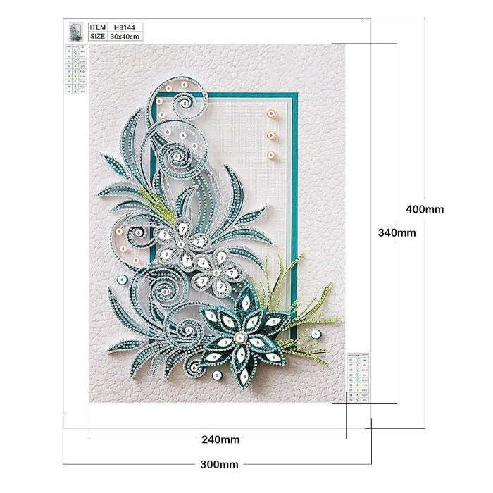 DIY 5D Crystal Rhinestone Diamond Painting Kit Flower