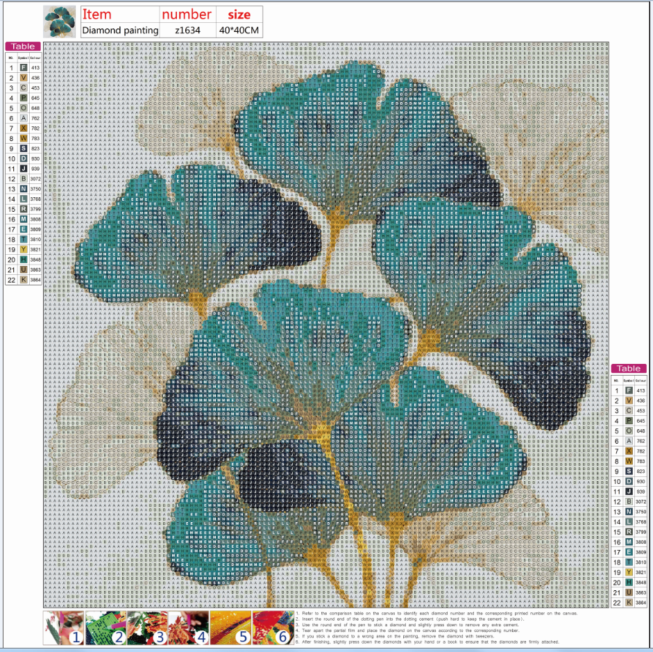 Diamond Painting - Full Round - Ginkgo Leaf (40*40cm)