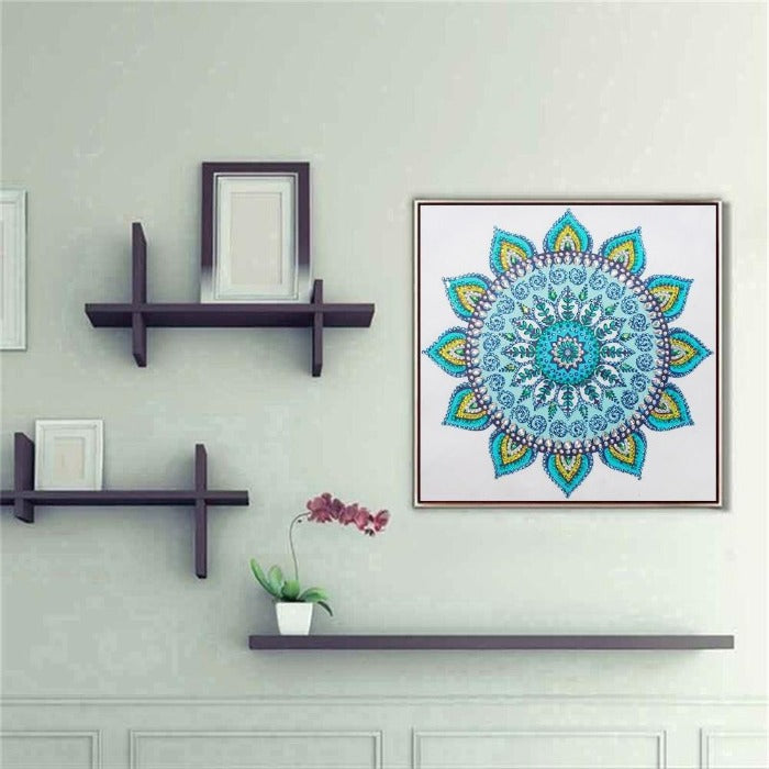 DIY 5D Crystal Rhinestone Diamond Painting Kit Mandala Flower Model: DZ288