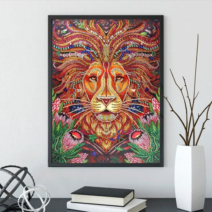 diamond painting kits home craftology Crystal Rhinestone Lion