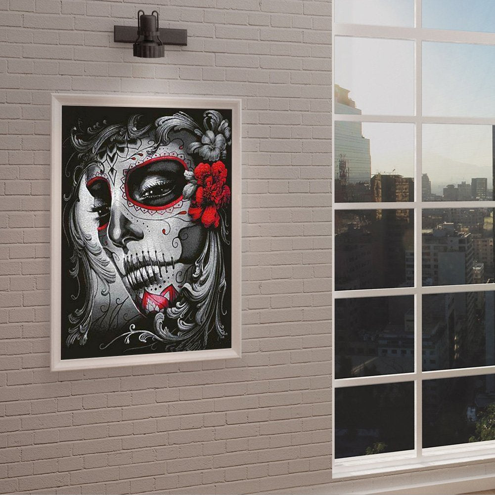 Diamond Painting - Full Round - Skull Beauty