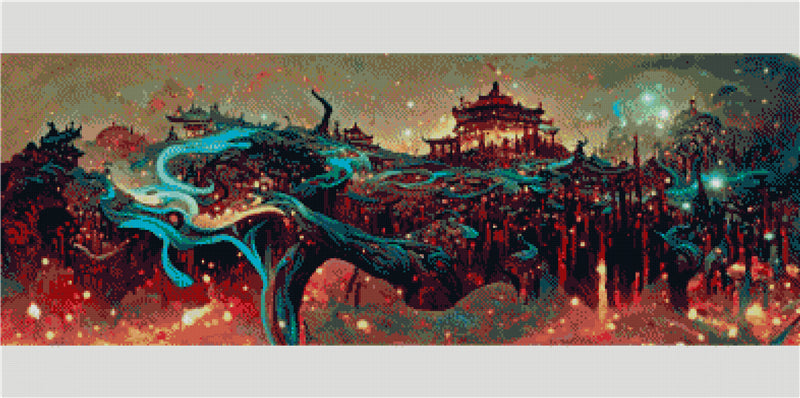 Full Round/Square Diamond Painting Kits | Scenery 40x80cm 50x100cm B