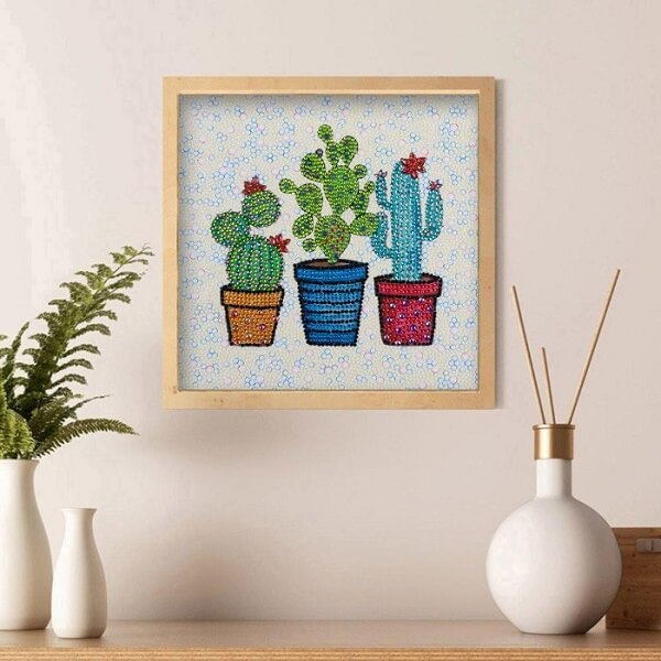 Cactus Full Crystal Rhinestone embroidery kits