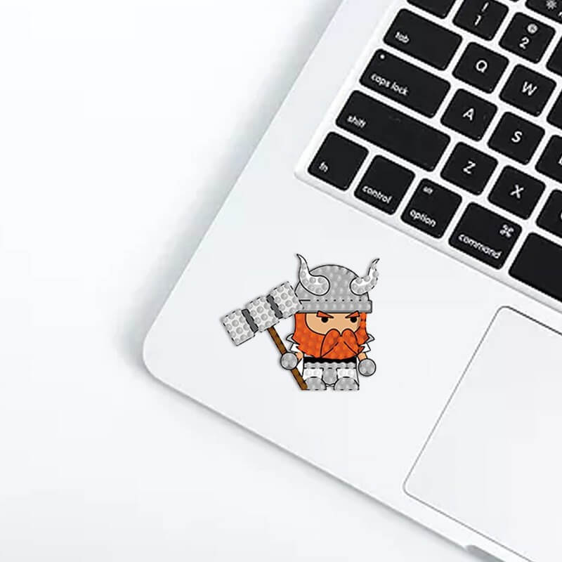 cartoon mosaic diamond painting laptop sticker