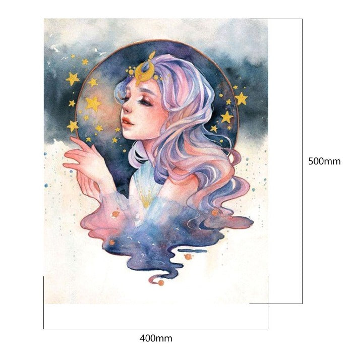 Girl 40x50cm Oil Paint By Numbers Picture DIY Painting M405