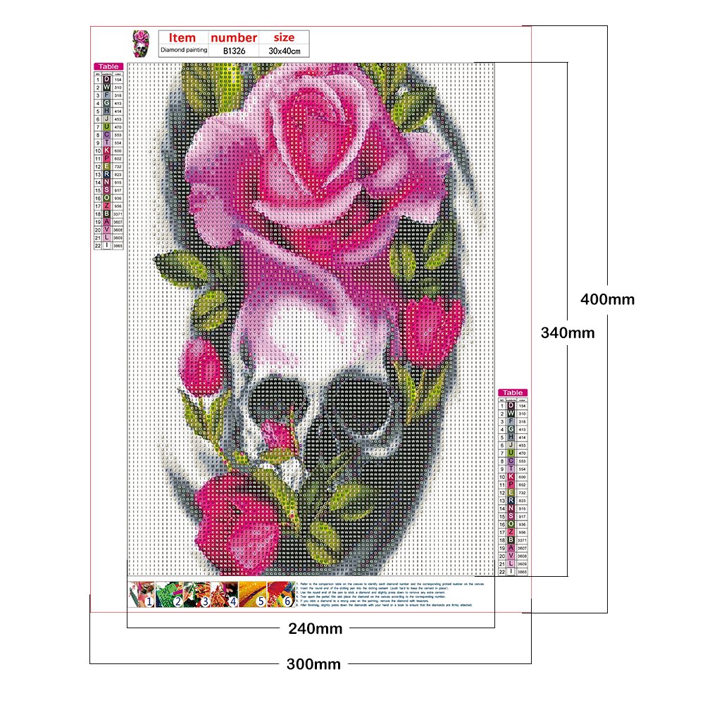 Diamond Painting - Full Round - Skull Head