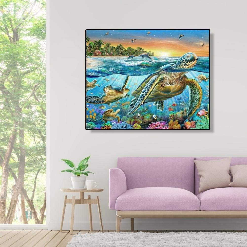 Paint By Number - Oil Painting - Turtle (40*50cm)