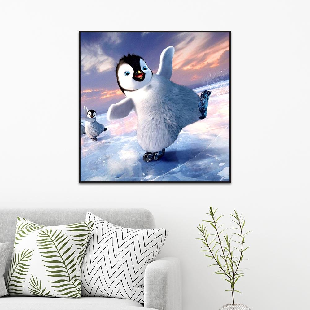 Diamond Painting - Full Round - Cute Penguin