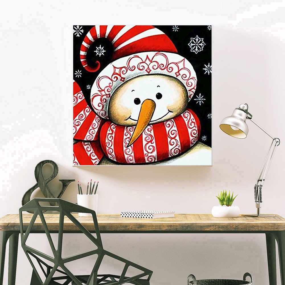 Diamond Painting - Full Round - Snowman K