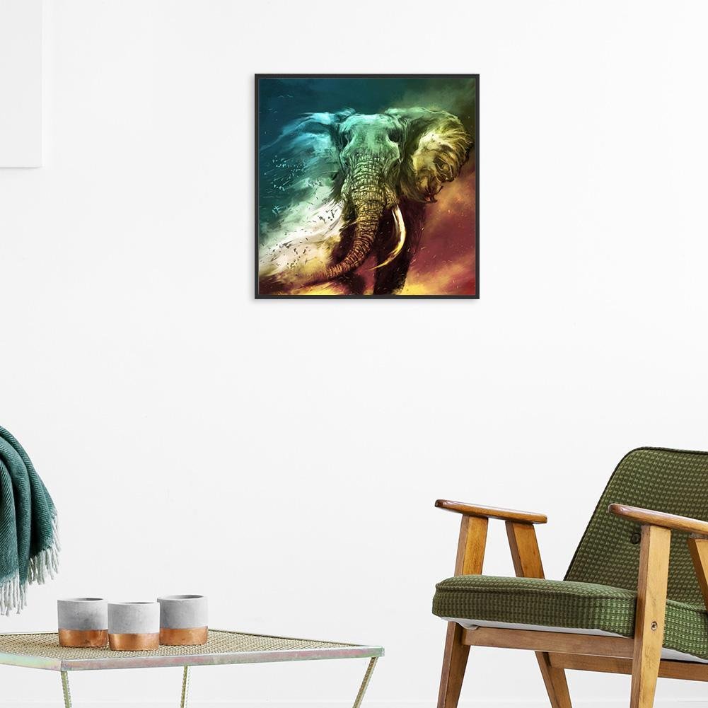 Diamond Painting - Full Round - Elephant Cross