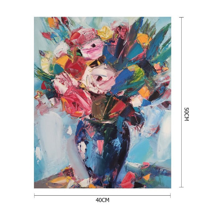 Flower Hand Painted Acrylic Drawing Coloring Picture Home Decor