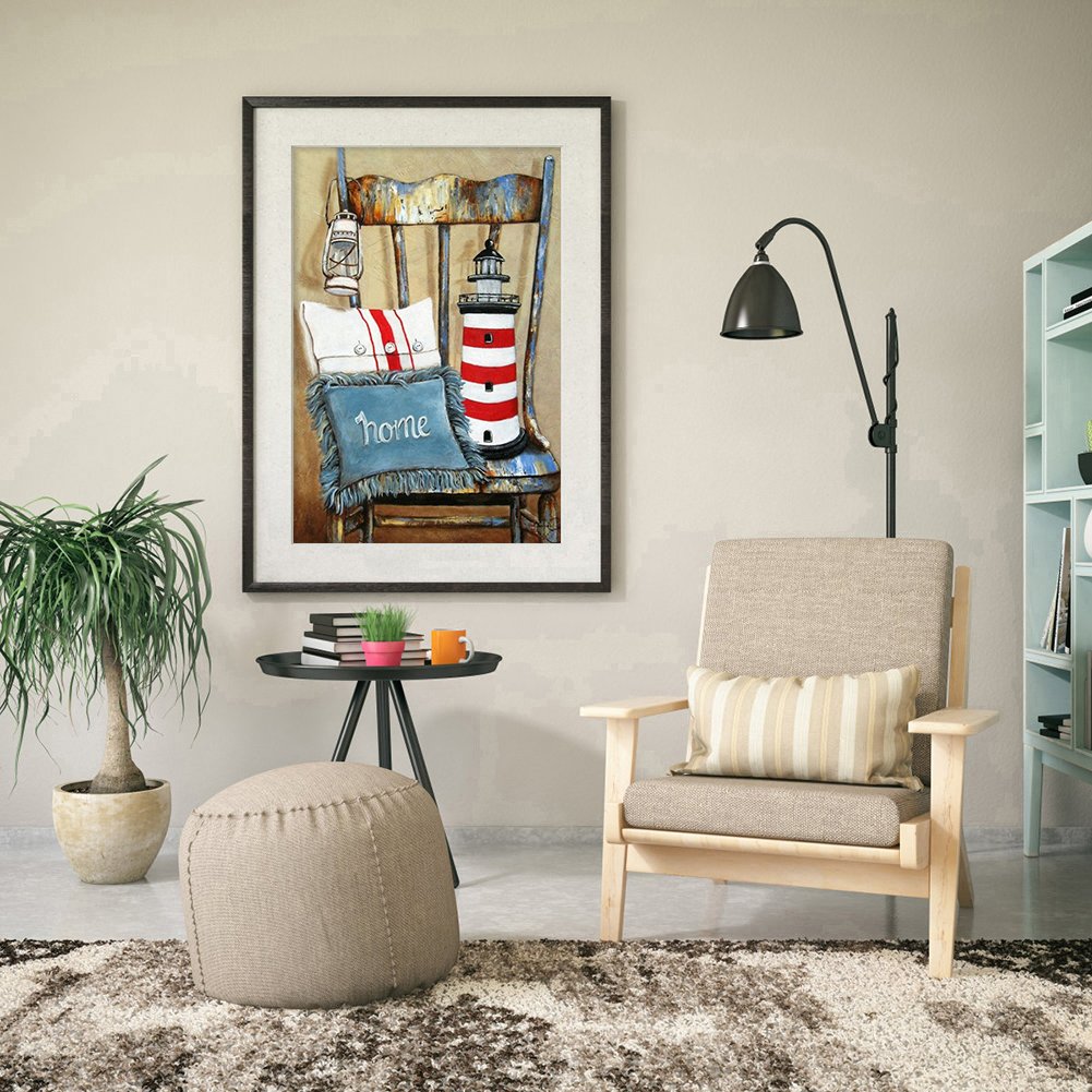Pintura Diamante - Redondo Completo - Cadeira Antiga
