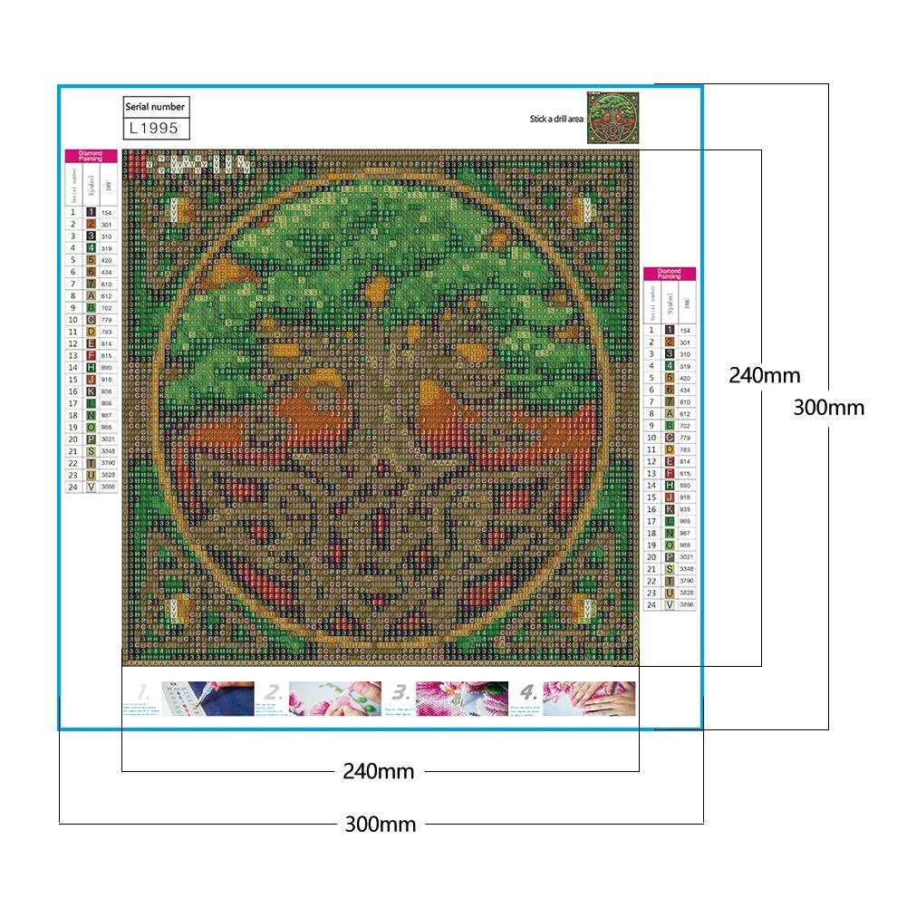 5D DIY Diamond Painting Kit - Full Round - Tree A