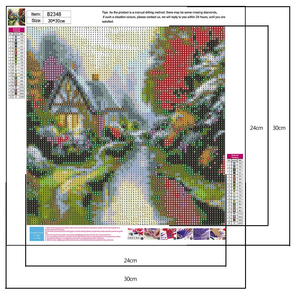 Diamond Painting - Full Round - Riverside House