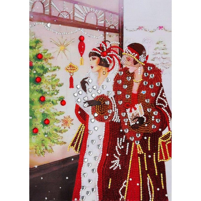 Diamond Painting DIY Crystal Rhinestone Shopping Lady