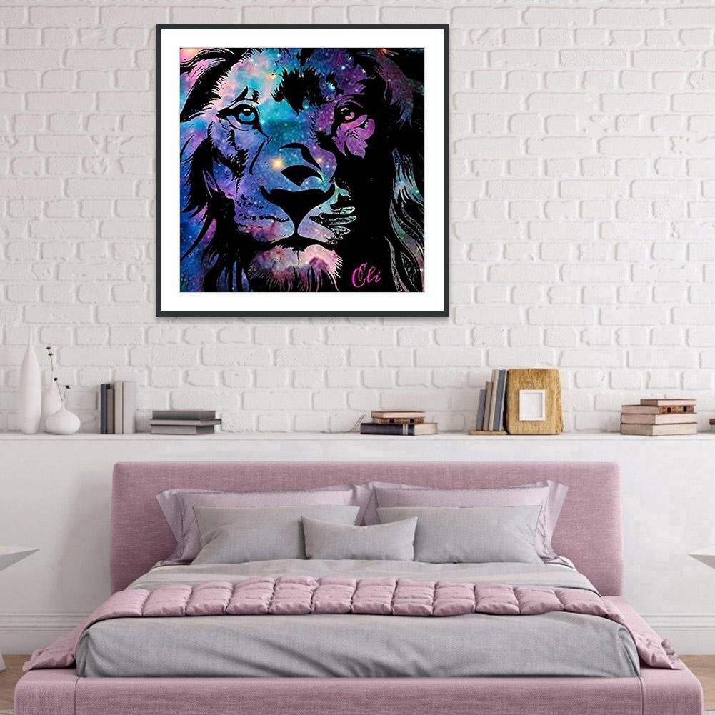 Diamond Painting - Full Round - Galaxy Tiger