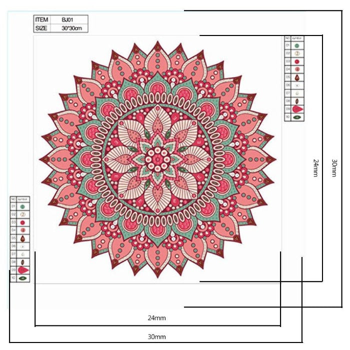 Diamond Painting DIY decorations - Crystal Rhinestone - Mandala【diamondpaintingsart】