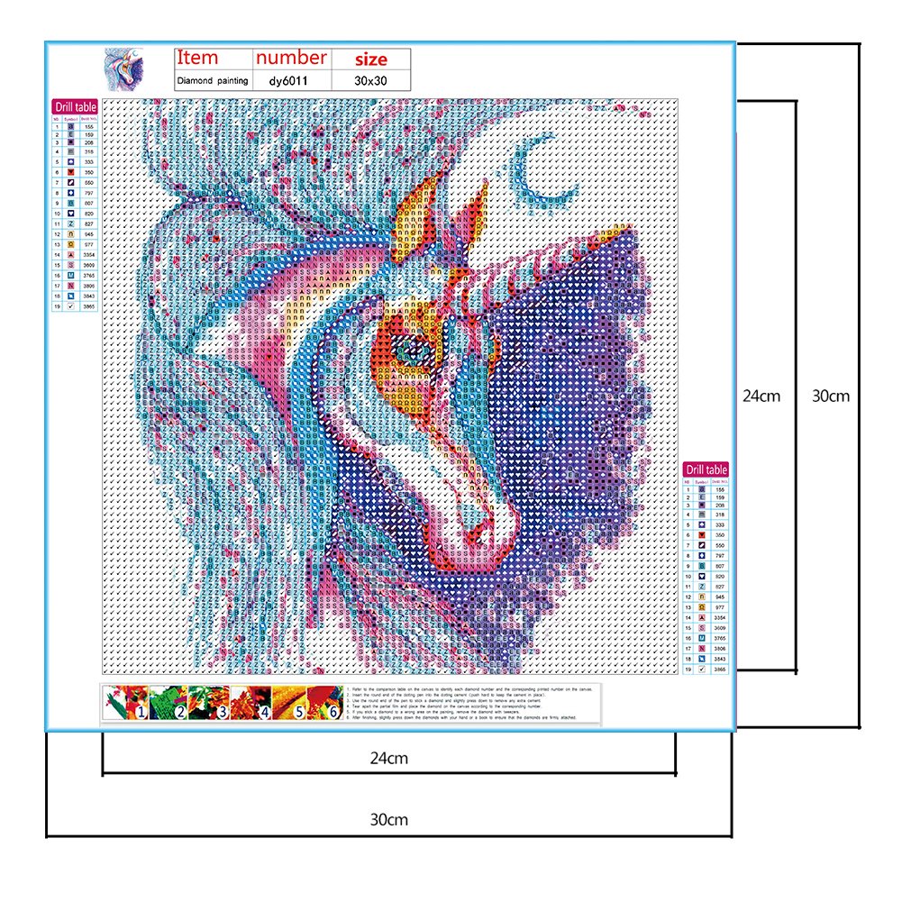 Diamond Painting - Full Round - Unicorn A