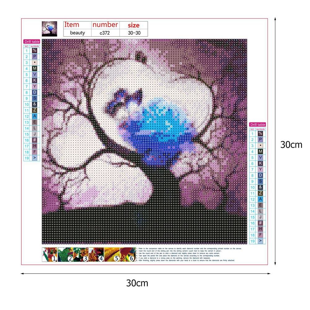 5D DIY Diamond Painting Kit - Full Round - Flower Tree