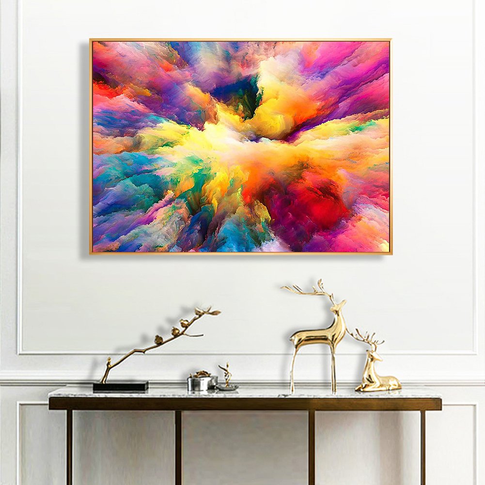 11ct Estampado Ponto Cruz - Nuvem (40*50cm)