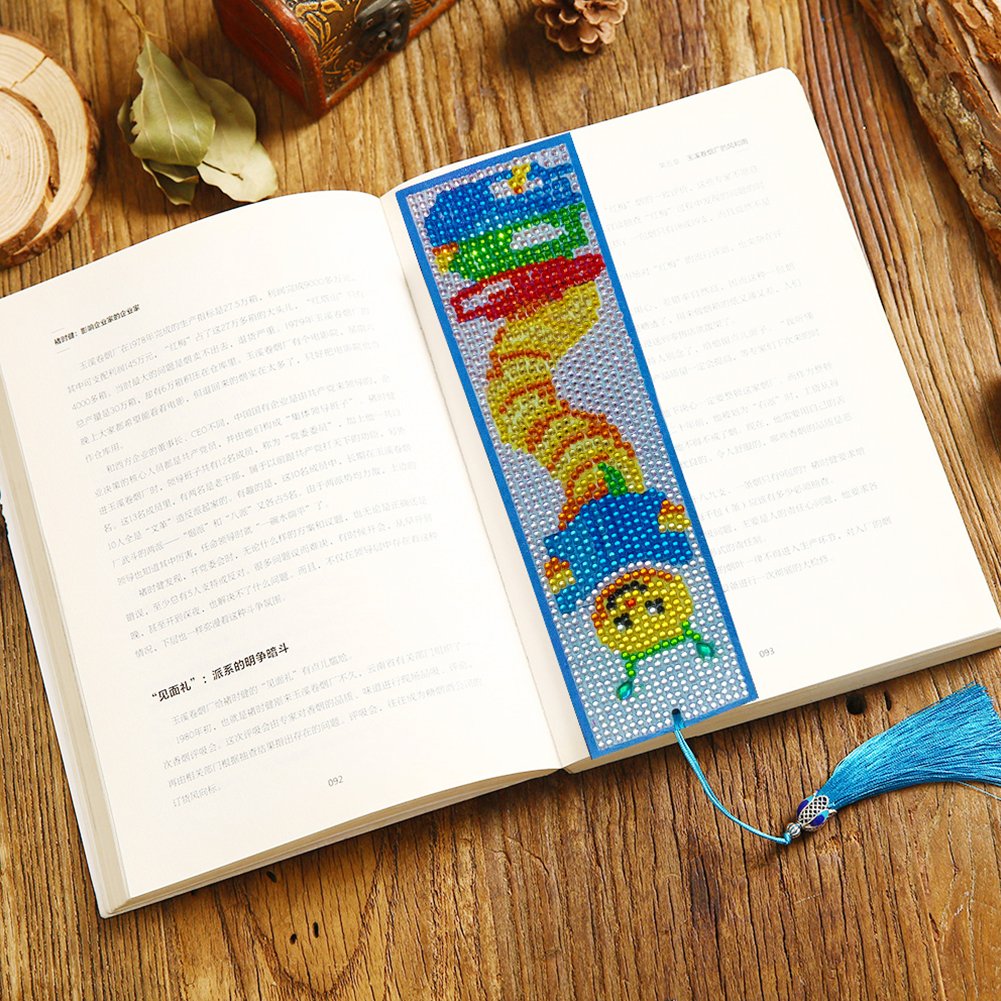 DIY Diamond Painting Bookmark with Tassel Bug