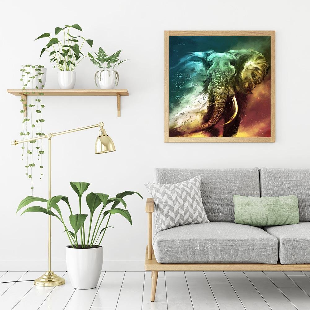 Diamond Painting - Full Round - Elephant Cross