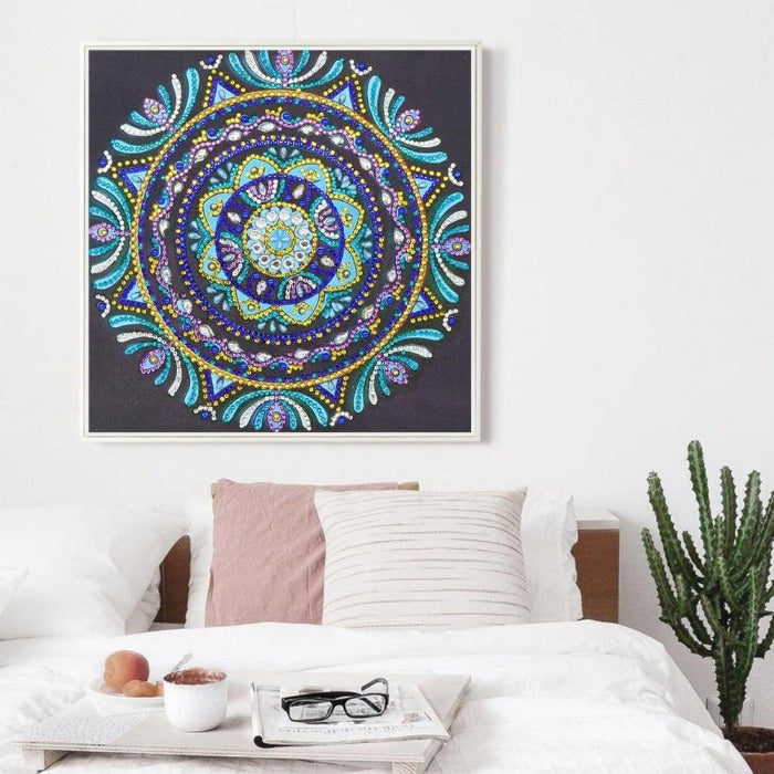 5D Diamond Painting (Part Drill) - Crystal Rhinestone - Round Mandala