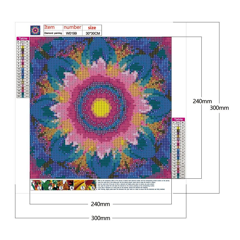 Diamond Painting - Full Round - Fantasy Flower A