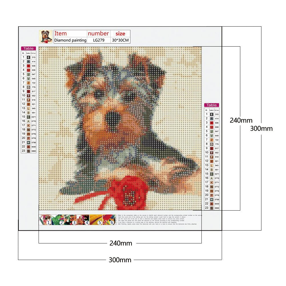 Diamond Painting - Full Round - Dog 11