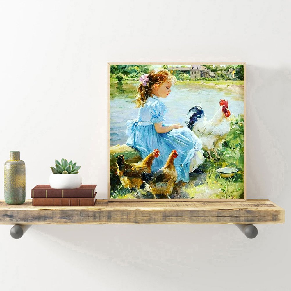 Diamond Painting - Full Round - Little Girl