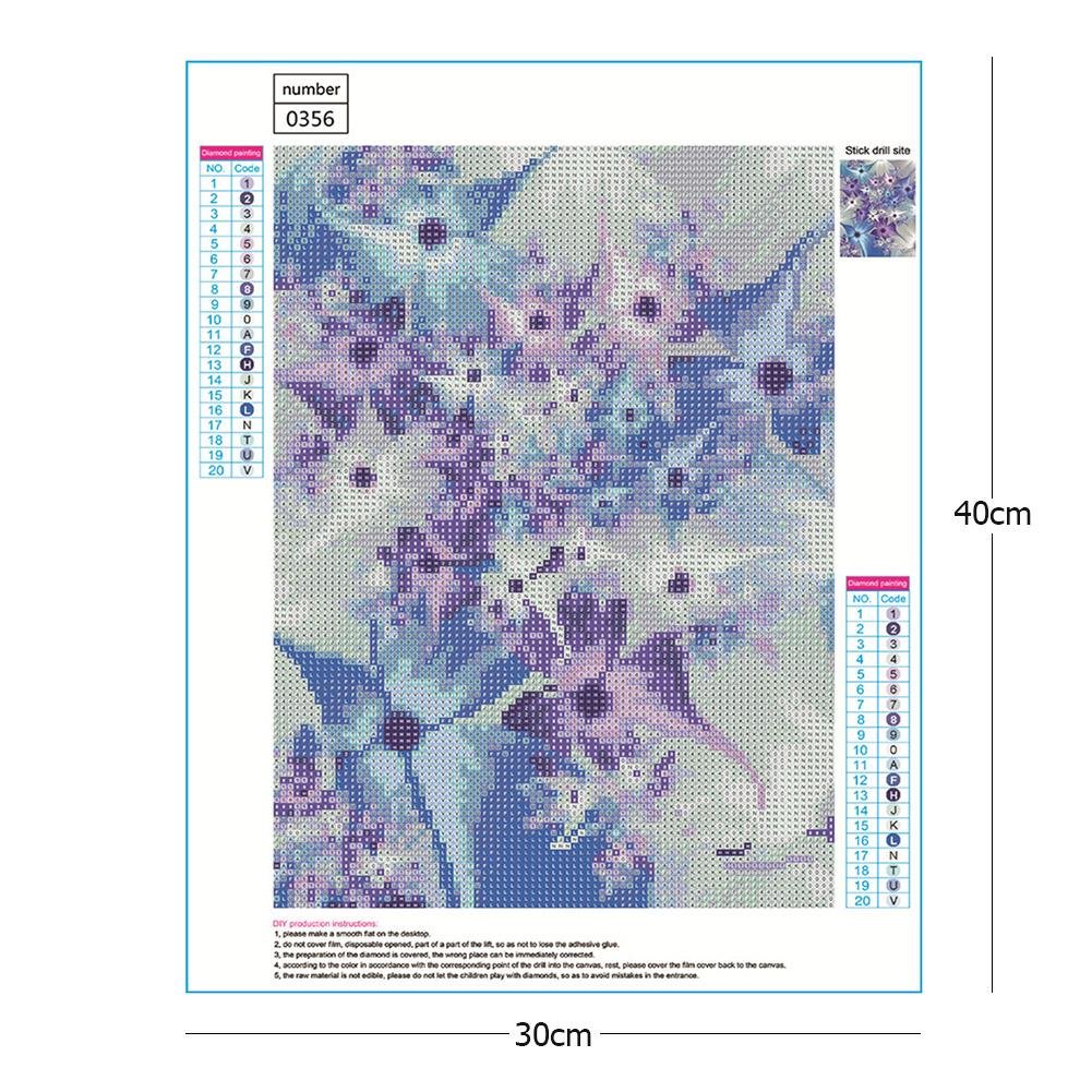Pintura Diamante - Rodada Completa - Flor 12