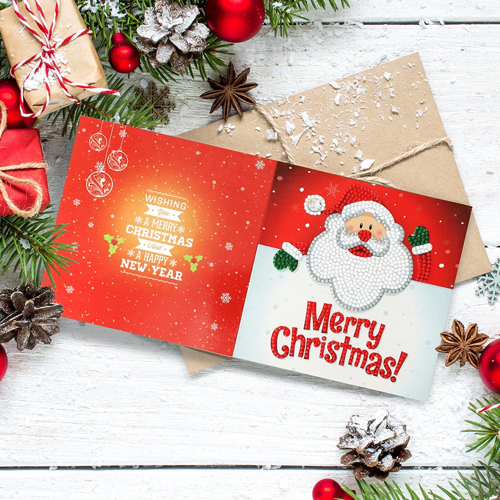 DIY Diamond Painting Greeting Card - Merry Christmas C