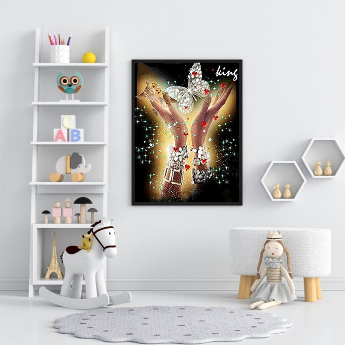 Butterflies Paint By Numbers Kit DIY Frameless Picture On Canvas