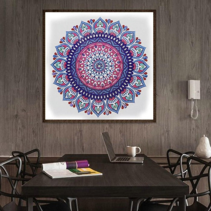 Mandala DIY 5D Diamond Painting Kit Full Drill Round Diamond Crystal Rhinestone