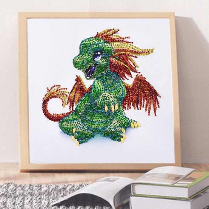 Diamond Painting - Crystal Rhinestone - Cute Dragon【diamondpaintingsart】