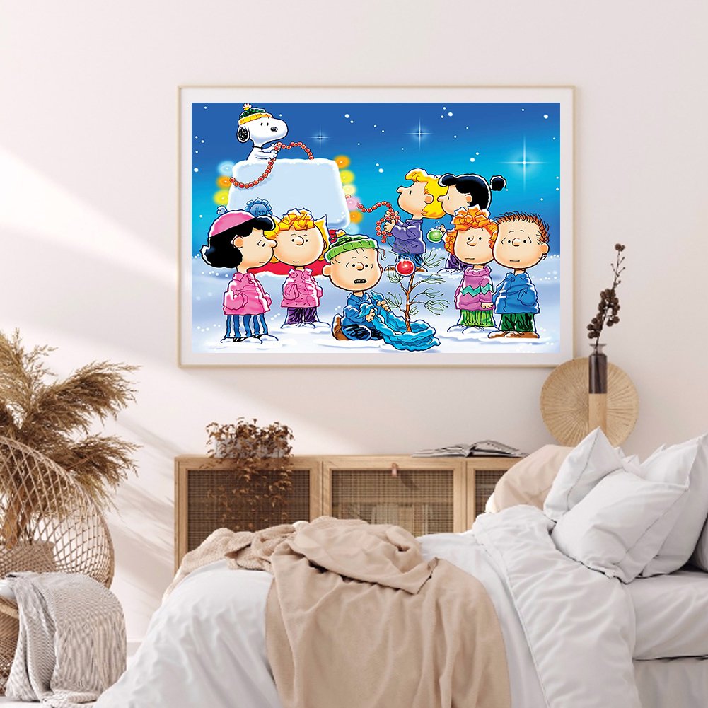Pintura de diamante - rodada completa - crianças fofas